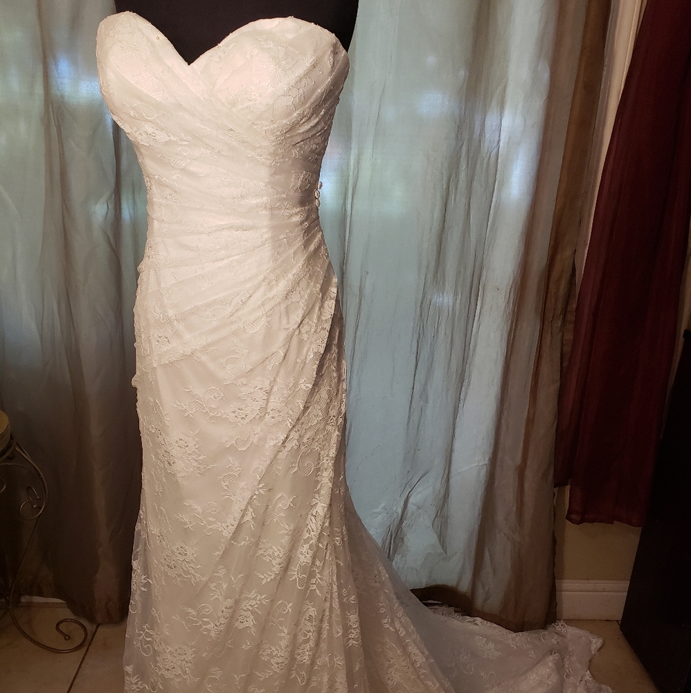Ivory wedding dress bohemian style -runs small